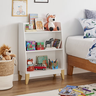 Small white deals bookshelf nursery